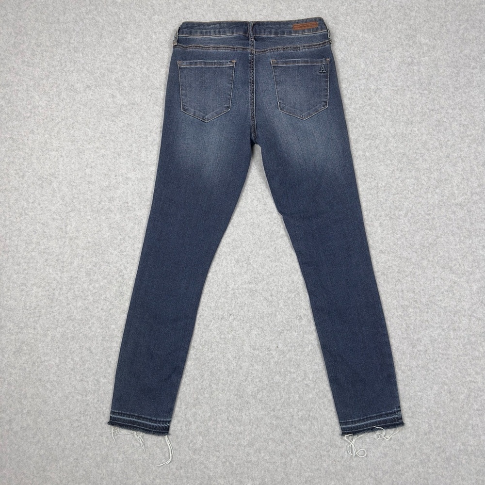 Articles Of Society‎ Jeans Womens 26 Skinny Dark Wash Frayed Hem Blue Denim - Picture 11 of 14